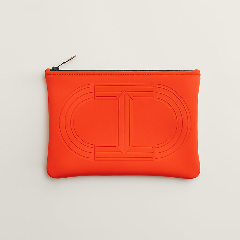 Neobain Maillon Marin case, medium model - Orange | Hermès USA